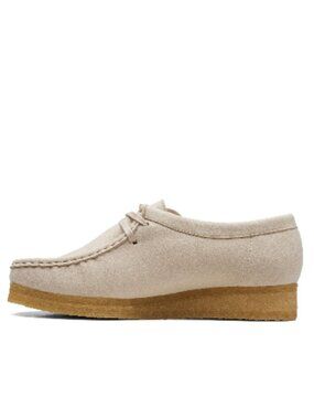 Clarks - Womens Wallabee Shoes, Color Off White,